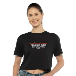 Run4Vibes Cropped Tee – Key Biscayne Run Vibe Repeat