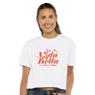 Run4Vibes Cropped Tee – La Vida es Bella