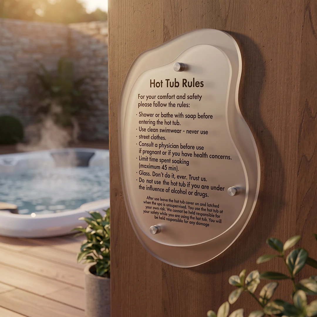 Statement Airbnb Acrylic Signs 10X14" - Image 4